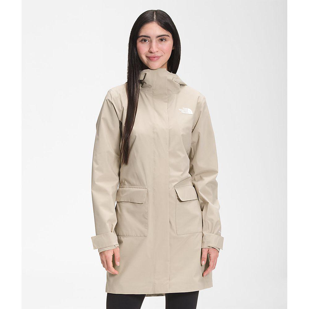 The North Face City Breeze Rain Ii Γυναικεια Πανωφόρια - Χακί (GEXO16950)